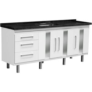 GABINETE LOCATT 2.00MT EVIDENCE BRANCO/BRANCO