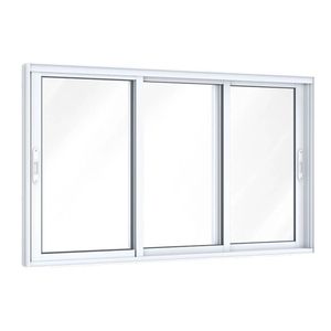 VITRO LUCASA ALUMINIO BRANCO CORRER LATERAL 3 FOLHAS MOVEIS 100X200X14  9036.0