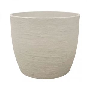 VASO DE PLANTA JAPI EUROPA REDONDO TEXTURA CIMENTO 43 JVRTC45