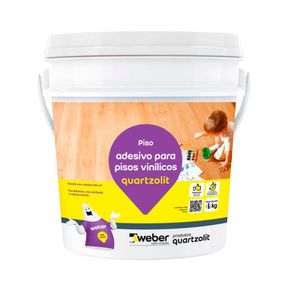 ADESIVO QUARTZOLIT PARA PISOS VINILICOS BRANCO GALAO 4KG