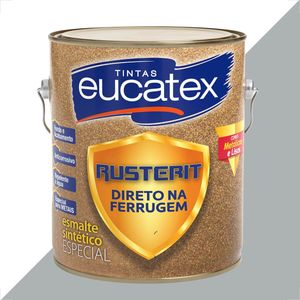 TINTA ESMALTE SINTETICO EUCATEX 3600ML RUSTERIT DIRETO NA FERRUGEM PLATINA