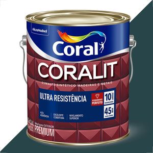 TINTA ESMALTE SINTETICO CORALIT 3600ML PRETO FOSCO ULTRA RESISTENTE