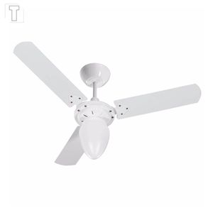 VENTILADOR TETO TRON PERA NEW 127V 3 PAS BRANCO COM PAS BRANCA