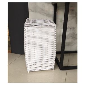 CESTO DE ROUPA M BRANCO 26X42X26CM