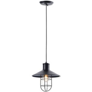 PENDENTE AVANT TEXAS ACO PRETO FOSCO PARA 1 LAMPADA E27