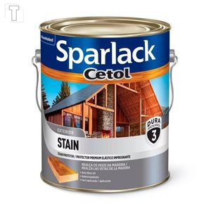 VERNIZ STAIN SPARLACK CETOL INCOLOR U V  ACETINADO 3600ML