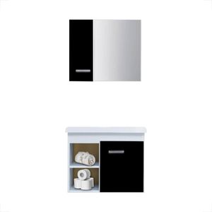 TOUCADOR FIMAP 060 CONJUNTO SIENNA BRANCO/PRETO 709.12