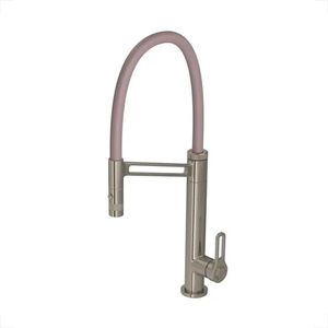 MISTURADOR MONOCOMANDO PARA COZINHA MESA GOURMET DECA INDUSTRIAL BORRACHA FLEX  INOX BICA ALTA FLEX