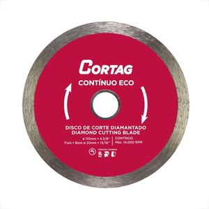 DISCO CORTAG DIAMANTADO CONTINUO ECO 110MM FURO 20MM