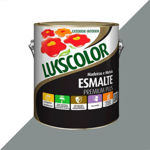 TINTA ESMALTE LUKSCOLOR ALTO BRILHO 3600ML CINZA MEDIO