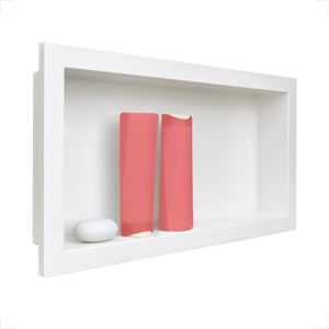 NICHO PARA EMBUTIR 30X40CM ARQUITECH BRANCO EM PLASTICO DE ENGENHARIA