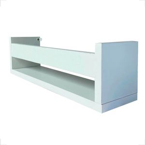 PRATELEIRA MULTIUSO MDF BRANCO 10X10X40CM