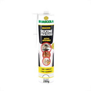 ADESIVO SILICONE BRASCOLA 280 GR BRANCO