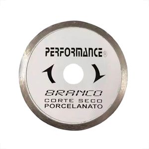 DISCO DIAMANTADO BRANCO CONTINUO PORCELANATO 110MM PERFORMANCE