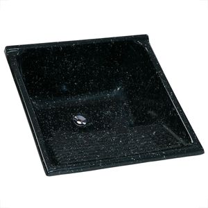 TANQUE RORATO MARMORE SINTETICO 62X62 PRETO