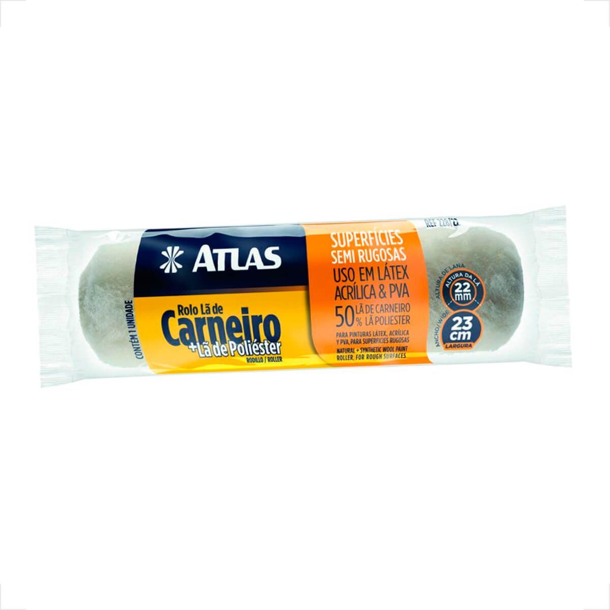 ROLO ATLAS LA/POLIESTER MISTO 23CM 228/22 S/CABO