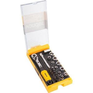 CONJUNTO VONDER DE SOQUETES E PONTEIRAS DE ENCAIXE 1/4 JOGO 25PÇ