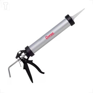 PISTOLA APLICADORA SILICONE CORTAG PROFISSIONAL EM ALUMINIO 9 REFORÇADO