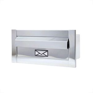 CAIXA CARTA LUXXONI INOX PEQUENA FRENTE 15X30 CAIXA 24X10X13