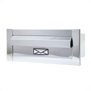 CAIXA CARTA LUXXONI INOX GRANDE JORNAL FRENTE 17X35 CAIXA 30X12X13
