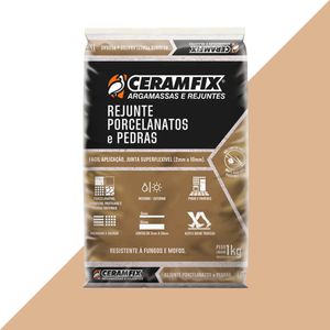 REJUNTE CERAMFIX PORCELANATOS E PEDRAS 1KG CAMURÇA
