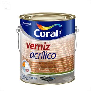 VERNIZ ACRILICO CORAL INCOLOR 3600ML