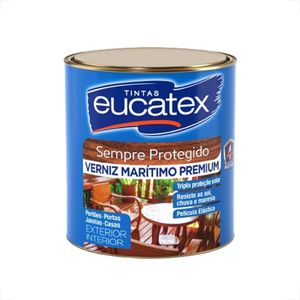 VERNIZ MARITIMO PREMIUM EUCATEX BRILHANTE INCOLOR 900ML BASE SOLVENTE