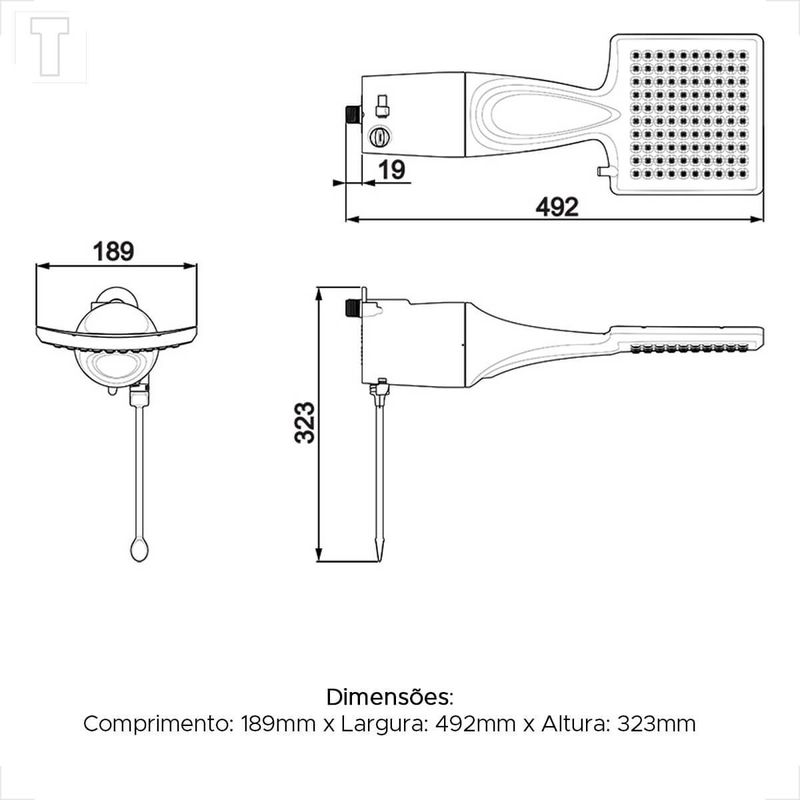 CHUVEIRO LORENZETTI RELAX BRANCO 127V 5500W