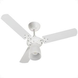 VENTILADOR TETO TRON MARBELA 127V 3 PAS CLM BRANCO COM PAS BRANCA