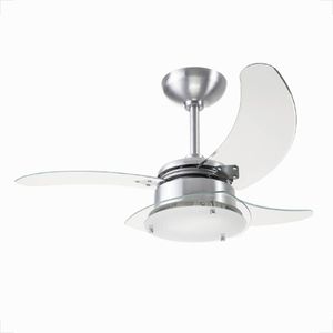 VENTILADOR TETO TRON CHANCELER 127V 3 PAS SAN AT ALUMINIO