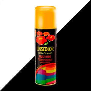 TINTA SPRAY LUKSCOLOR MULTIUSO FOSCO 400ML PRETO