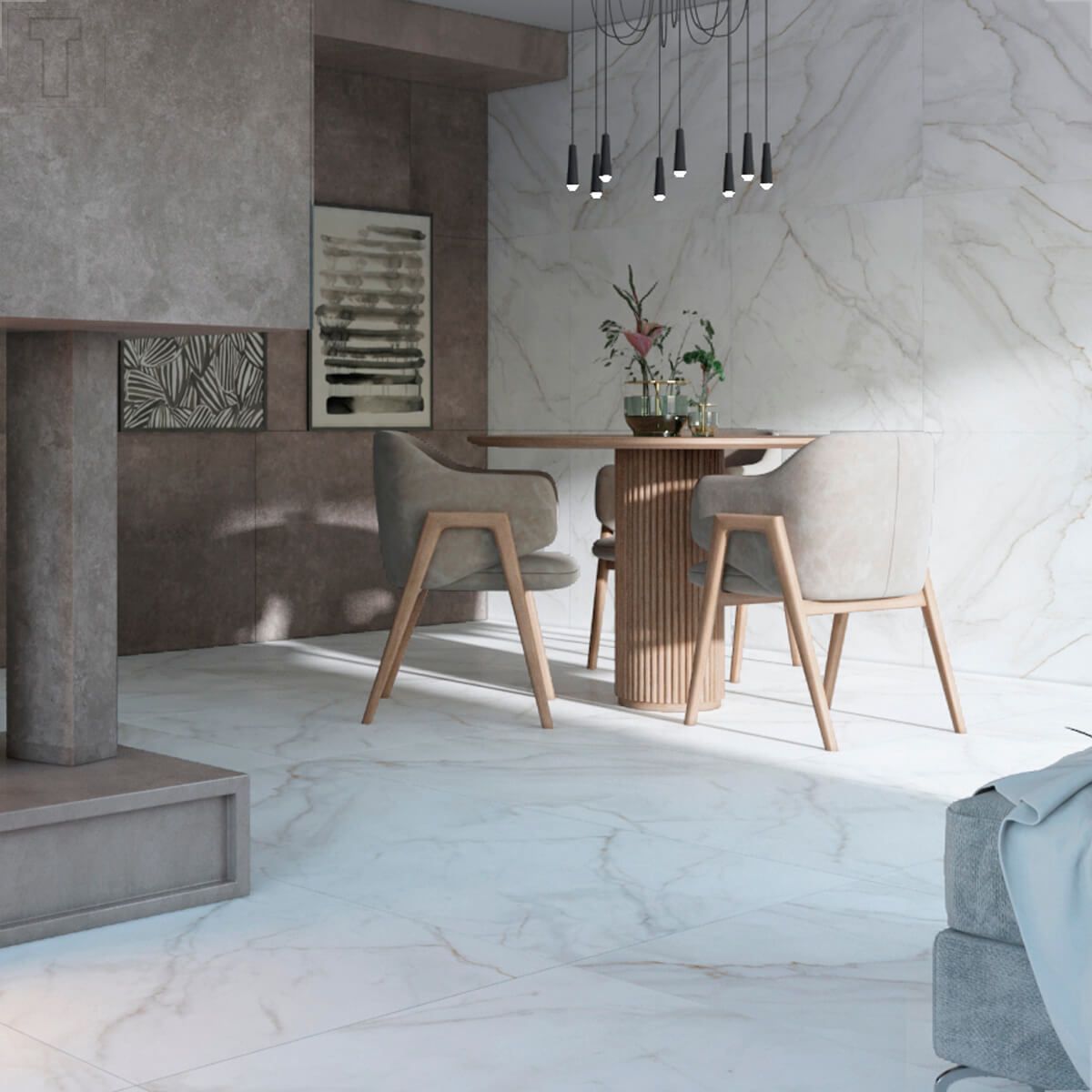 PORCELANATO CASTELLI 83X83 RETIFICADO ACETINADO CASTEL TASSO PLUS 70526