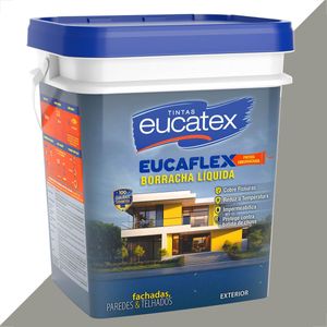 TINTA EUCATEX EUCAFLEX BORRACHA LIQUIDA 20KG CROMIO