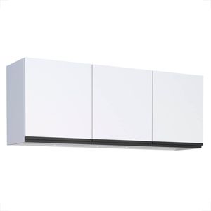 ARMARIO COZIMAX AEREO PARA GABINETE GAIA BRANCO 1.45MT C/PUXADOR PRETO