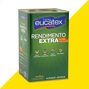 TINTA LATEX EUCATEX RENDIMENTO EXTRA AMARELO FREVO 18L