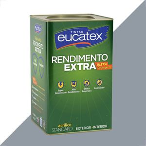TINTA LATEX EUCATEX RENDIMENTO EXTRA CINZA GRANIZO 18L
