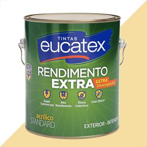 TINTA LATEX EUCATEX RENDIMENTO EXTRA MARFIM 3600ML