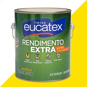 TINTA LATEX EUCATEX RENDIMENTO EXTRA AMARELO FREVO 3600ML