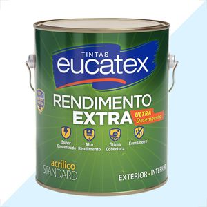 TINTA LATEX EUCATEX RENDIMENTO EXTRA AZUL PRAIA 3600ML