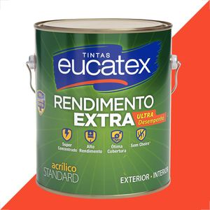 TINTA LATEX EUCATEX RENDIMENTO EXTRA VERMELHO CARDINAL 3600ML