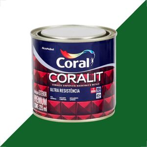 TINTA ESMALTE SINTETICO CORALIT 225ML VERDE FOLHA ULTRA RESISTENTE