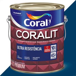 TINTA ESMALTE SINTETICO CORALIT 3600ML AZUL DEL REY ULTRA RESISTENTE
