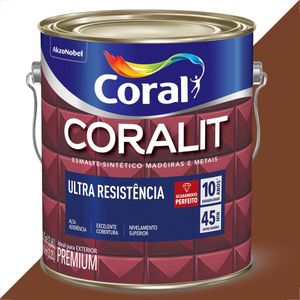 TINTA ESMALTE SINTETICO CORALIT 3600ML TABACO ULTRA RESISTENTE