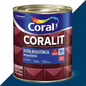 TINTA ESMALTE SINTETICO CORALIT 900ML AZUL DEL REY ULTRA RESISTENTE