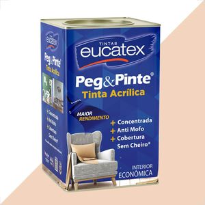 TINTA LATEX EUCATEX PEG PINTE ACRILICO PEROLA TAITI 18L