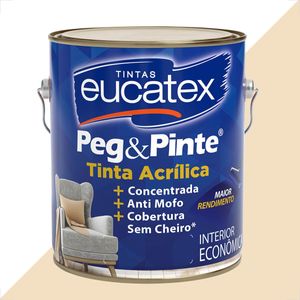 TINTA LATEX EUCATEX PEG PINTE ACRILICO AREIA PIPA 3600ML
