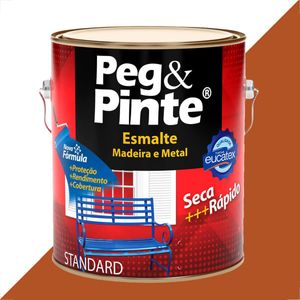 TINTA ESMALTE SINTETICO EUCATEX 3600ML MARROM CONHAQUE BRILHANTE PEG PINTE