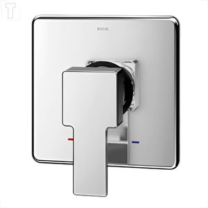 ACABAMENTO MONOCOMANDO DOCOL PARA CHUVEIRO E DUCHA HIGIENICA NEW EDGE CROMADO BASE DECA 1003206