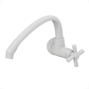 TORNEIRA TIGRE ABS COZINHA PAREDE HORIZONTAL MOVEL CROSS 1/2-3/4 BRANCA REF 476