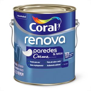 TINTA LATEX CORAL RENOVA PAREDES FOSCO BRANCO 3,200ML
